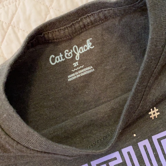 Cat & Jack | Future Coder Graphic Crewneck Short Sleeve T-Shirt Gray Grey (2T) - Picture 4 of 7